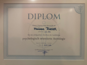 Diplom für psychologisch orientierte Astrologie